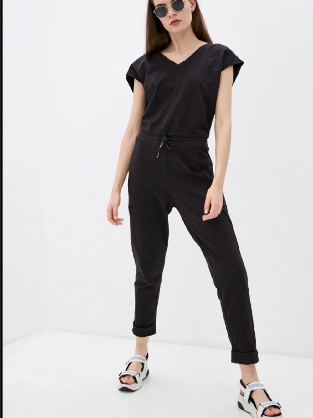 Patagonia Women's Organic Cotton Roaming Jumpsuit XS Black